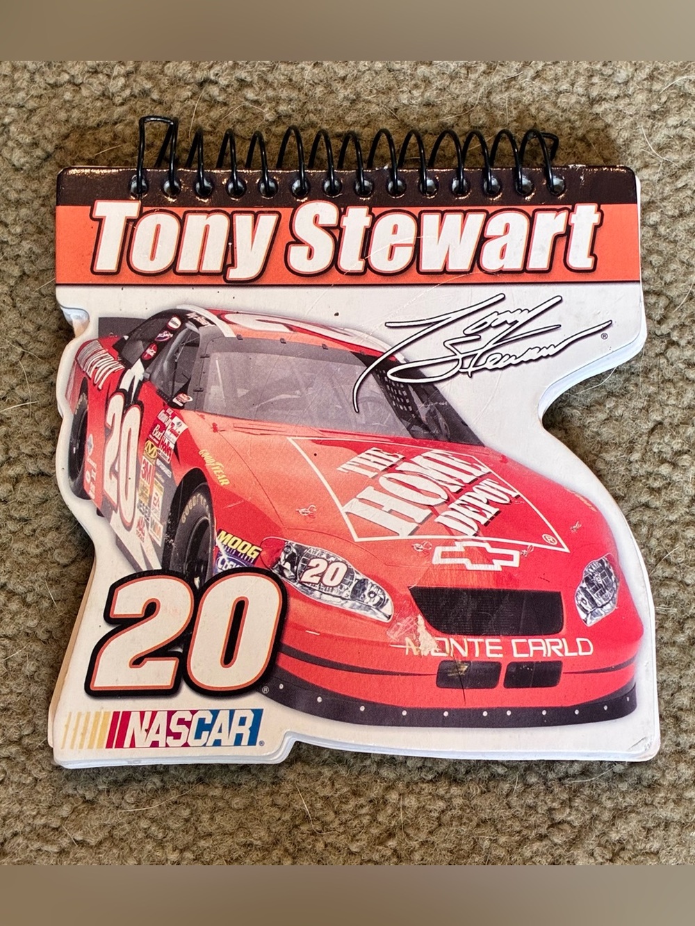 Nascar Tony Stewart #20 Pocket Notebook 57 Sheets Tablet Martin Designs 2003